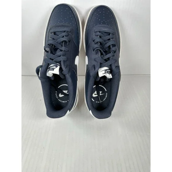 Nike Court Vision Lo Shoes Mens Size 9 Blue Obsidian White Sneakers FZ5547-400